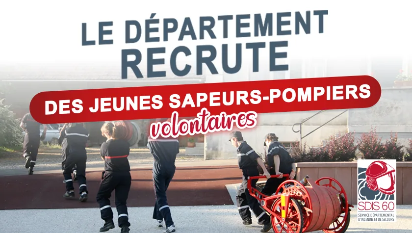 Jeunes Sapeurs-Pompiers de l’Oise lors d’une action de recrutement